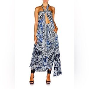 Camilla Sarong Multiwear Silk Dress in Small Town Hero